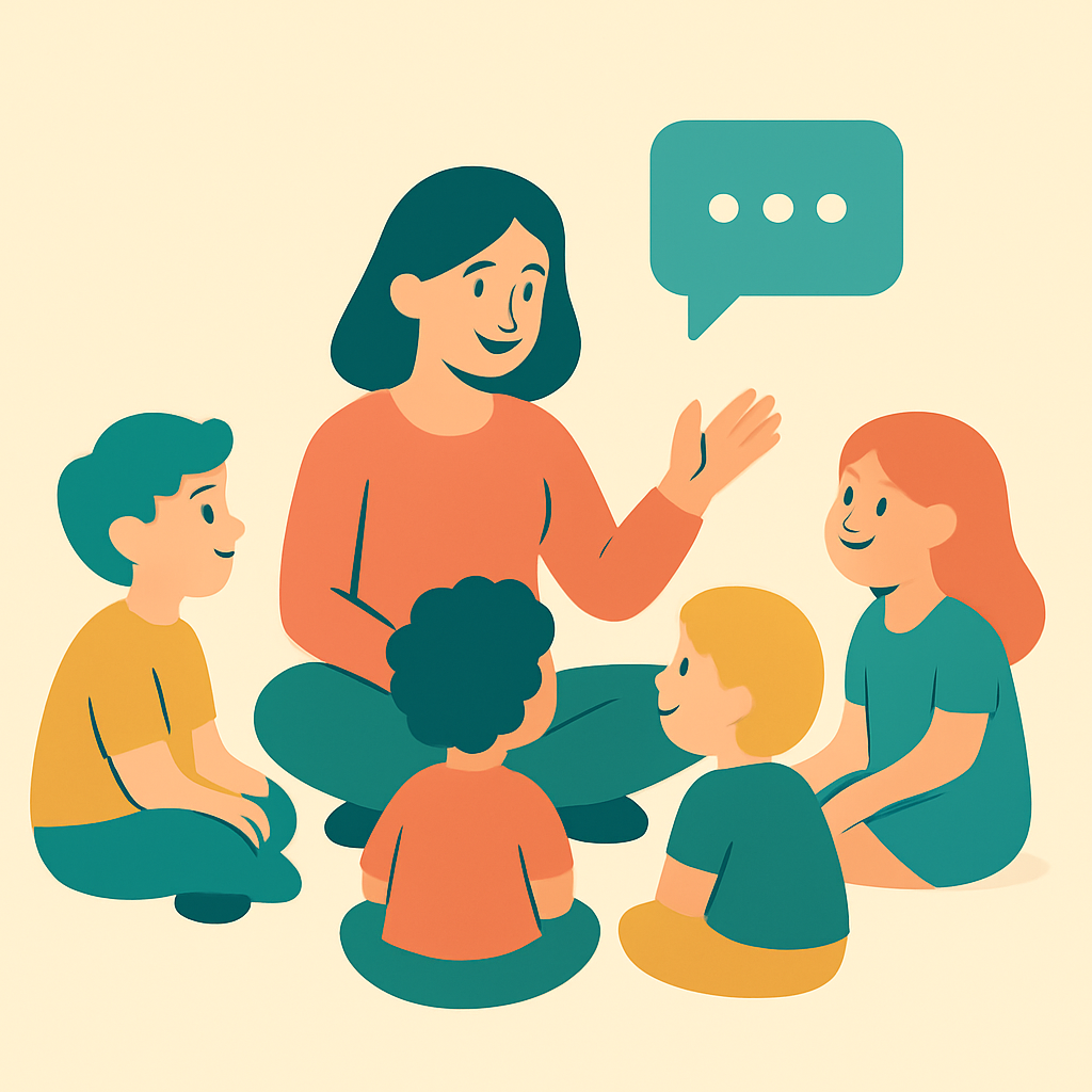 50 Circle-Time Prompts illustration